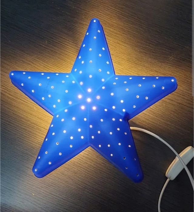 Lámpara Estrella Azul Ikea