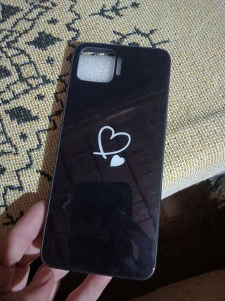 Custodia nera a forma di cuore per OPPO A73