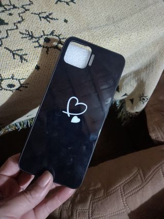 Custodia nera a forma di cuore per OPPO A73