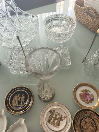 Lote de artículos de decoración vintage