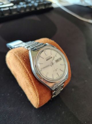 Seiko 5Actus Automático 21 Jewels Plata Blanco
