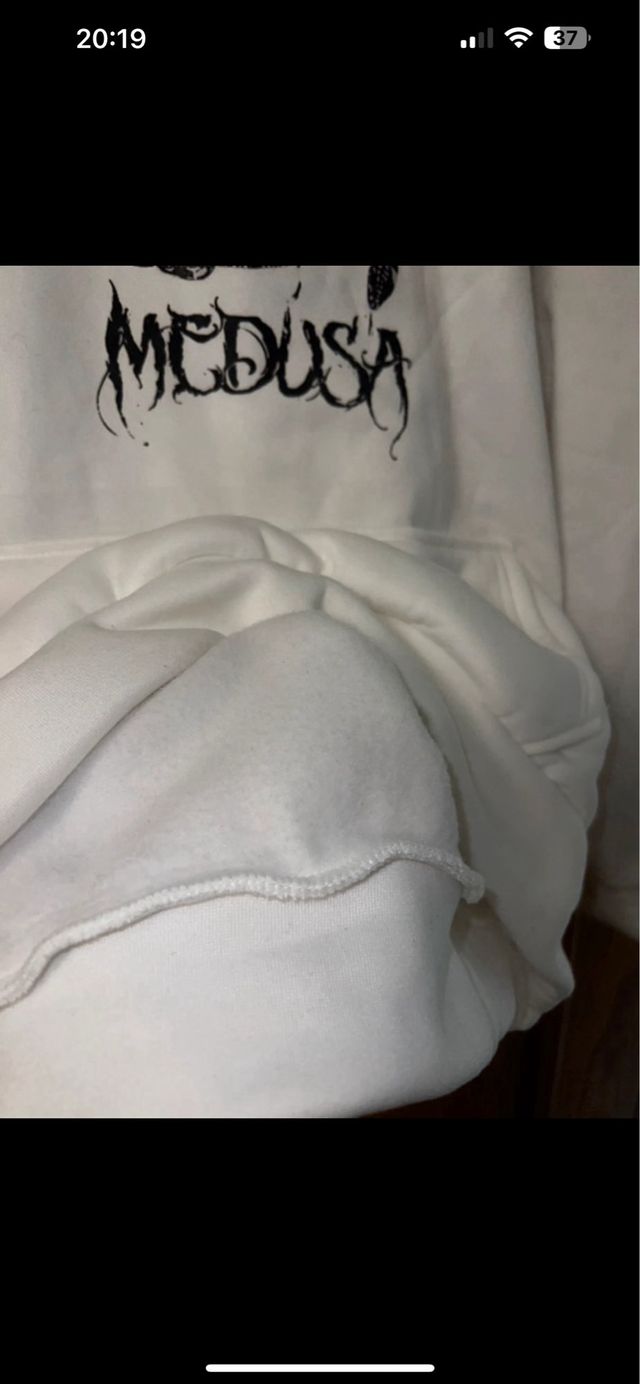 Sudadera Blanca Medusa Talla M