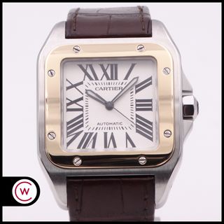 CARTIER Santos 100 XL Acero y Oro 2656 FULL SET