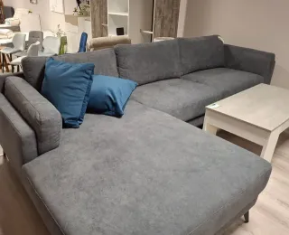 Sofá chaise longue gris oportunidad