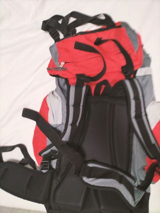 Mochila scouts OLISPORT roja y gris