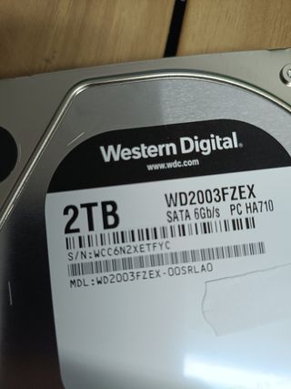 WD_BLACK 2TB Alto Rendimiento. Disco duro interno 