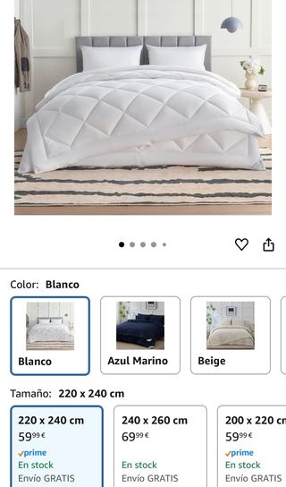  Negociable-Relleno Nórdico Cama 150 4 Estaciones