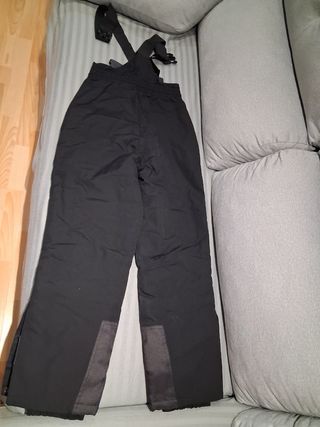 Pantalones de esquí negros con tirantes Talla P