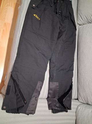 Pantalones de esquí negros con tirantes Talla P