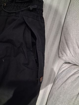 Pantalones de esquí negros con tirantes Talla P