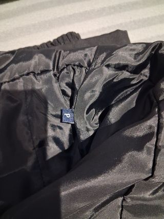 Pantalones de esquí negros con tirantes Talla P