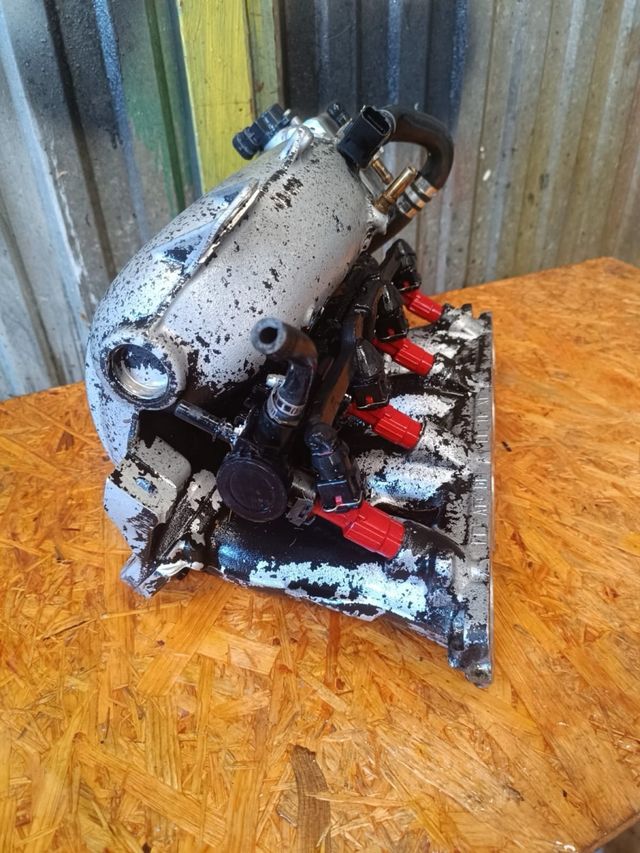 colector admisión aluminio c2 vts NFS con mariposa