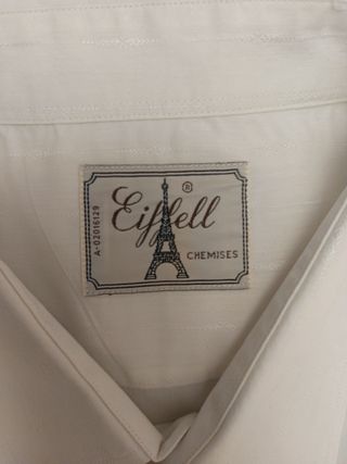 Camisa Eiffell Manga Larga Blanca