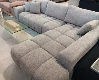 Sofá Chaise Longue Gris 300cm