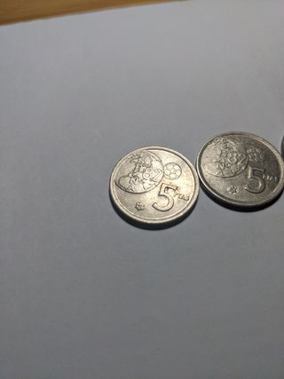 Lote 3 monedas 5 y 25 ptas 1980, 1980, 1983
