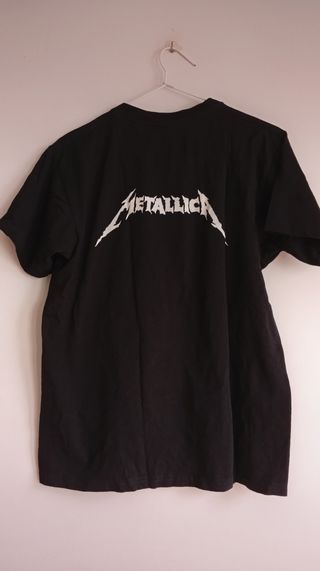 Camiseta Metallica Skeleton Negra Talla L