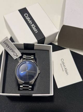 Reloj Calvin Klein Azul y Plateado