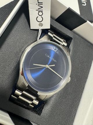 Reloj Calvin Klein Azul y Plateado