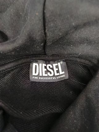 Sudadera Diesel Negra con Logo 1978