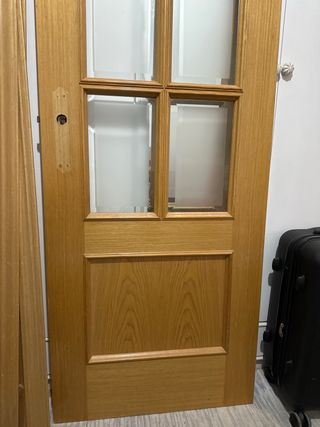 Puerta de roble 72 cm derecha
