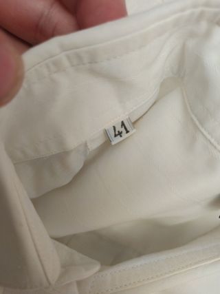 Camisa Manfe Manga Larga Blanca