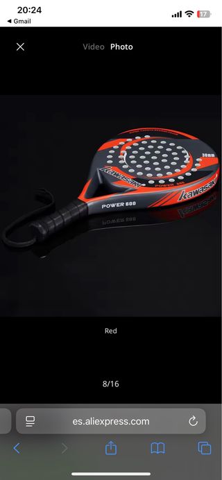 Pala Pádel Kawasaki + Presurizador Pelotas