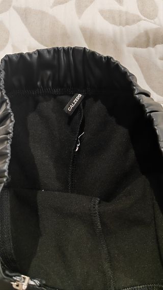 Leggings cuero negros térmicos Calzedonia