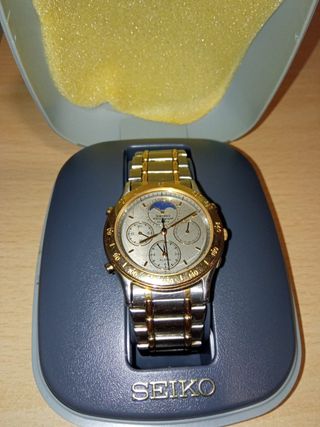 Reloj Seiko Moonphase Oro 1989