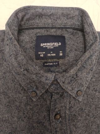 Camisa Springfield Manga Larga Talla M