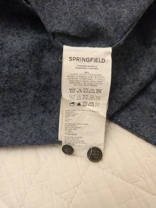 Camisa Springfield Manga Larga Talla M