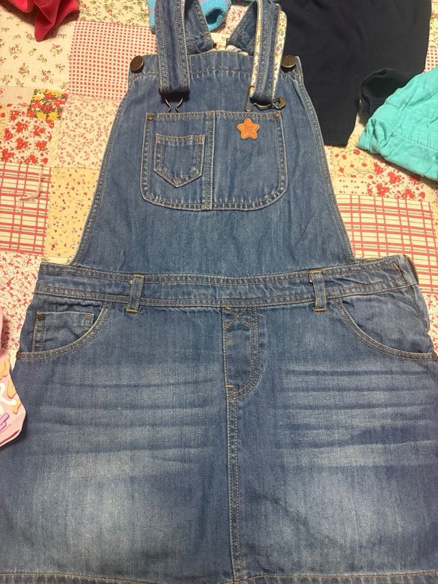 Vestido infantil estampado gatos y zorros