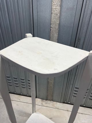 Mobiletto angolare bianco 2 ripiani