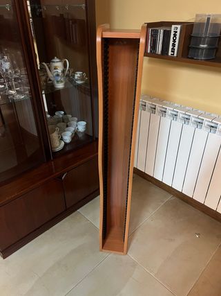 Torre CD Madera Marrón Negra