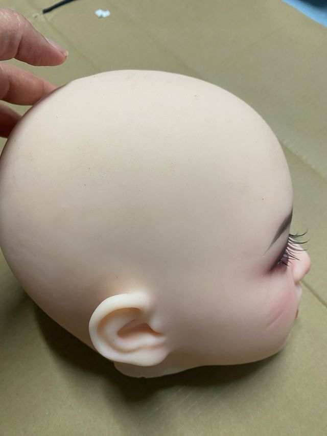 Cabeza de silicona realista mujer