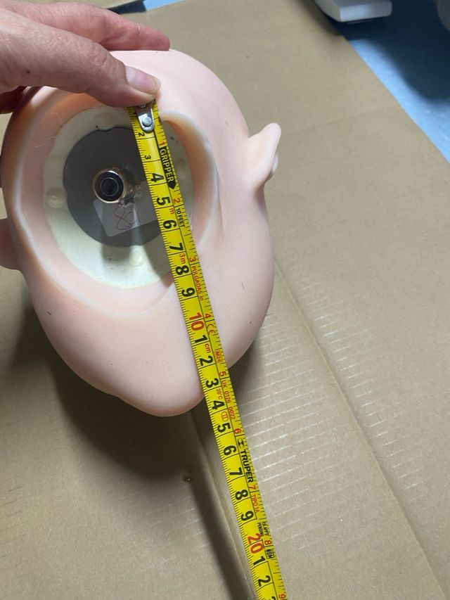 Cabeza de silicona realista mujer