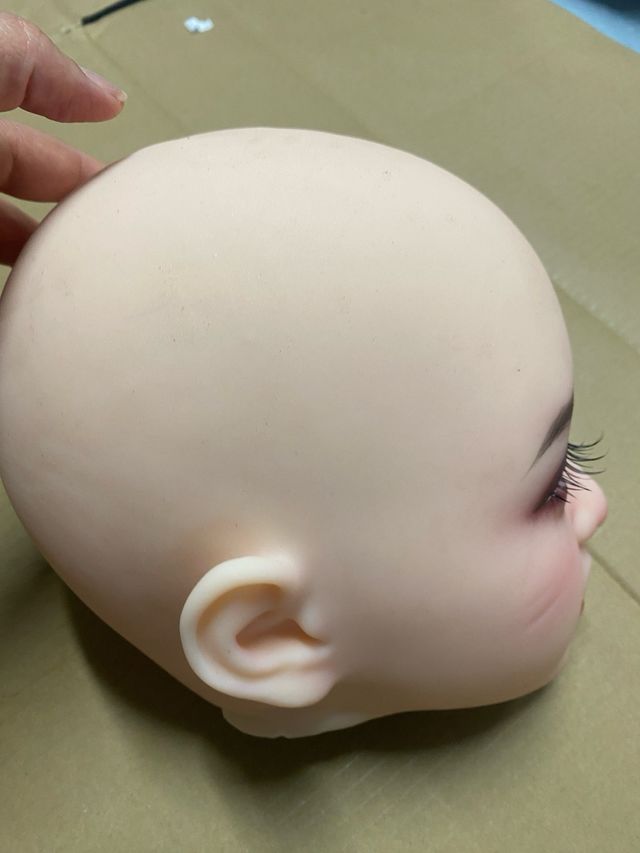 Cabeza de silicona realista mujer