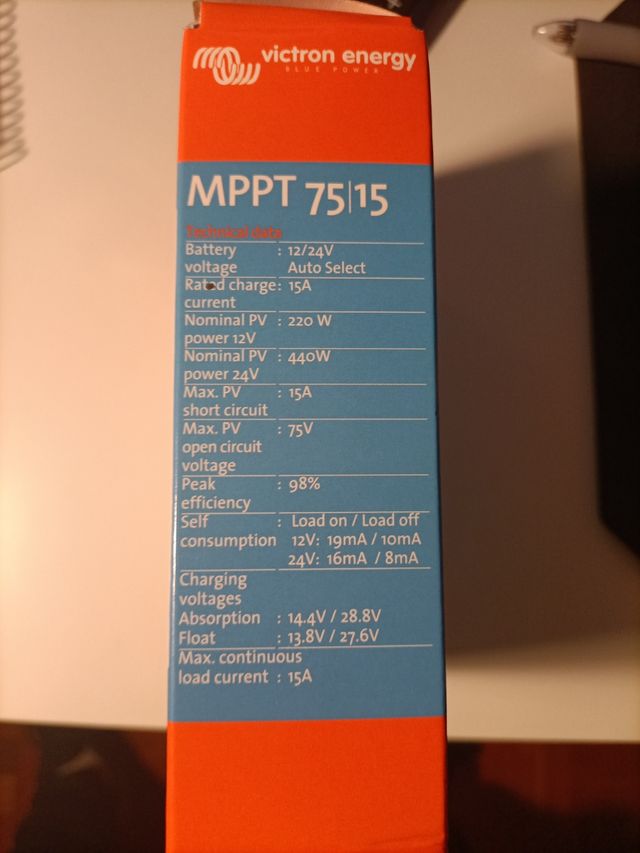 Victron MPPT 75/15 Regulador Solar