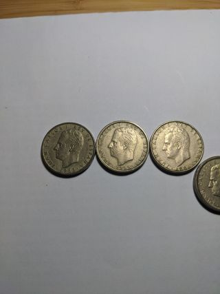 Lote 5 monedas 100 ptas J. Carlos