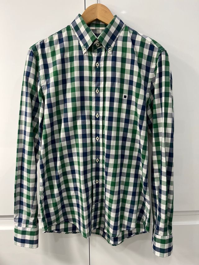 Camisa Purificación García cuadros hombre