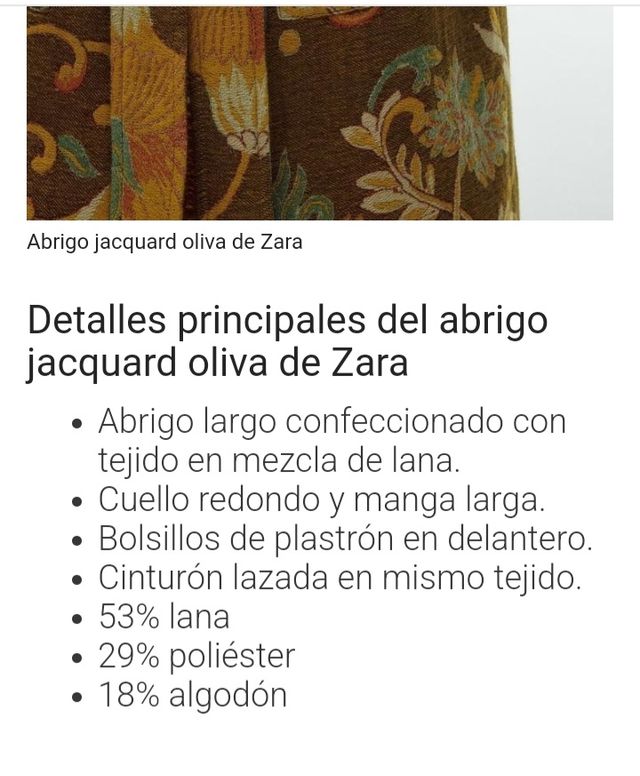 Abrigo Kimono Zara