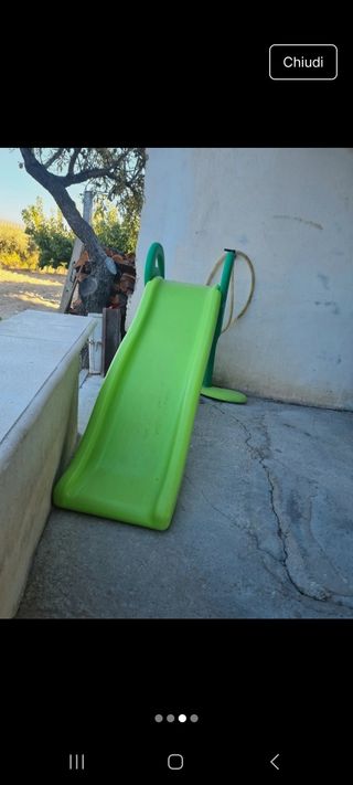 Scivolo per bambini verde