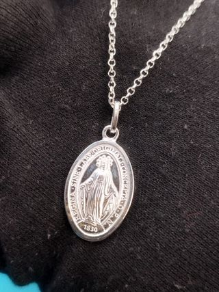 Collar plata 925 Virgen Milagrosa