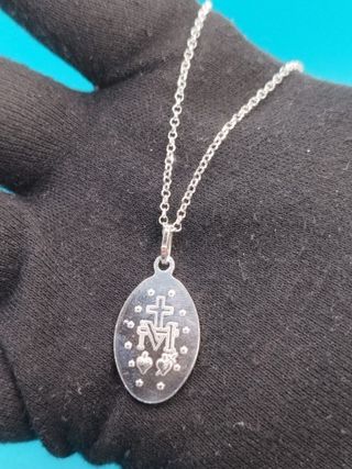 Collar plata 925 Virgen Milagrosa