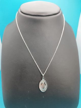 Collar plata 925 Virgen Milagrosa