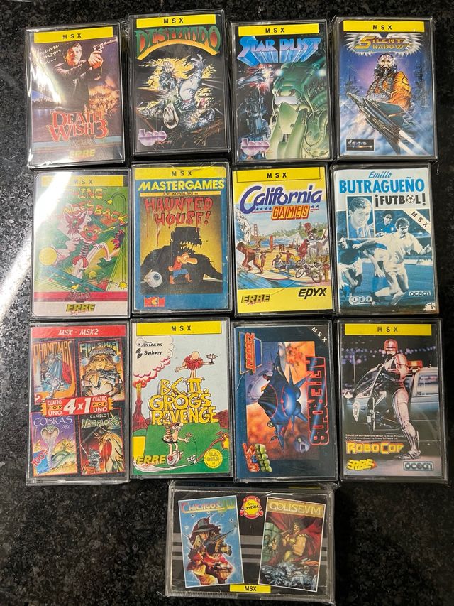 Lote 13 Cintas Juegos MSX