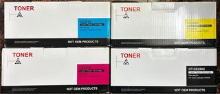 4 Toners HP Color LaserJet CP3525