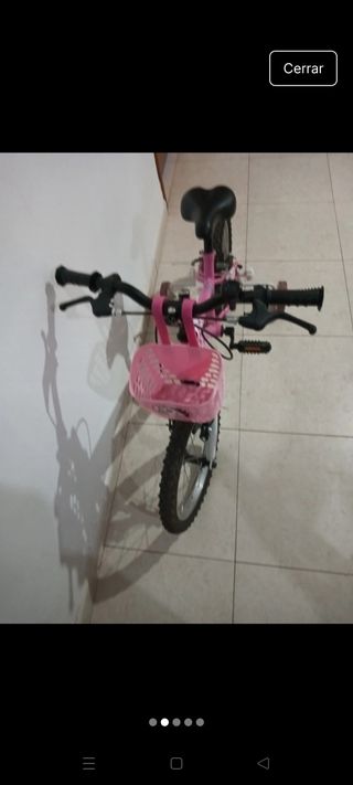 Bicicleta infantil rosa