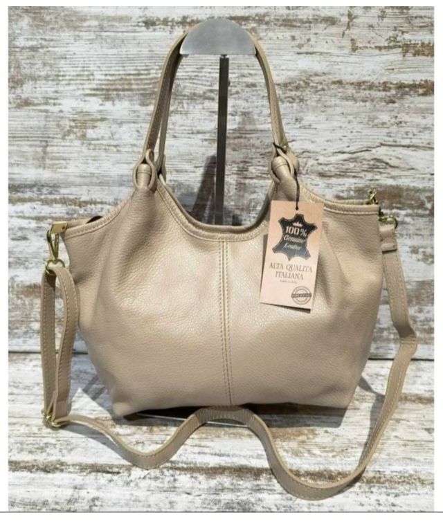 Bolso “Luna” mediano de piel genuina – elegante