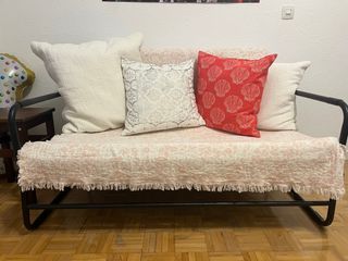 Divano letto grigio Ikea Hammarn