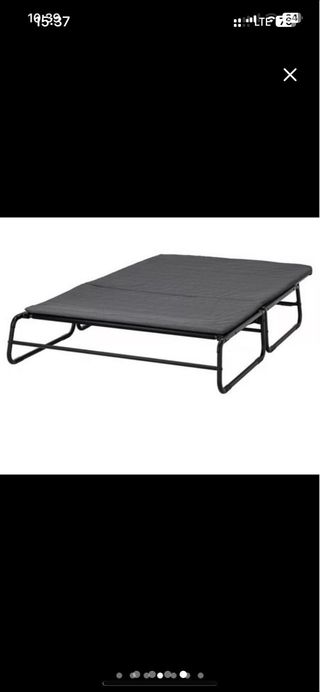 Divano letto grigio Ikea Hammarn
